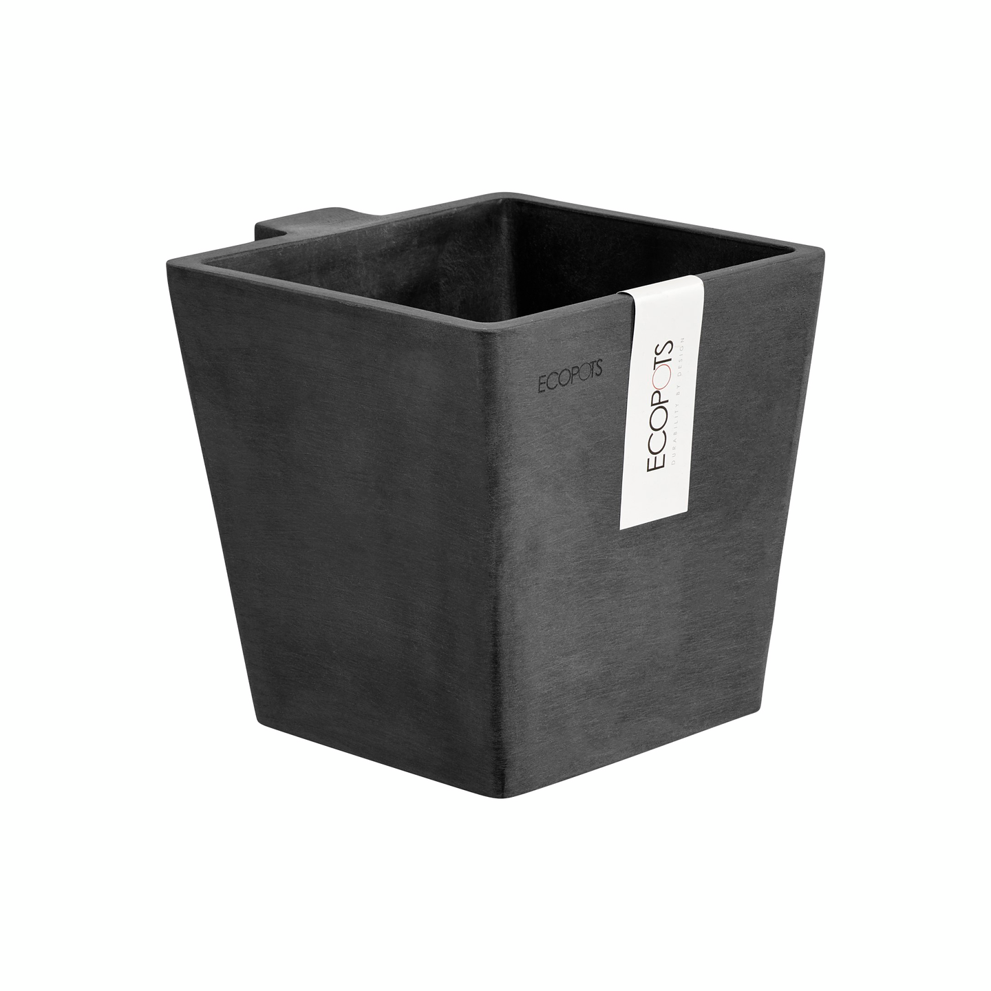 Seinäruukku Ecopots Manhattan 35cm tummanharmaa