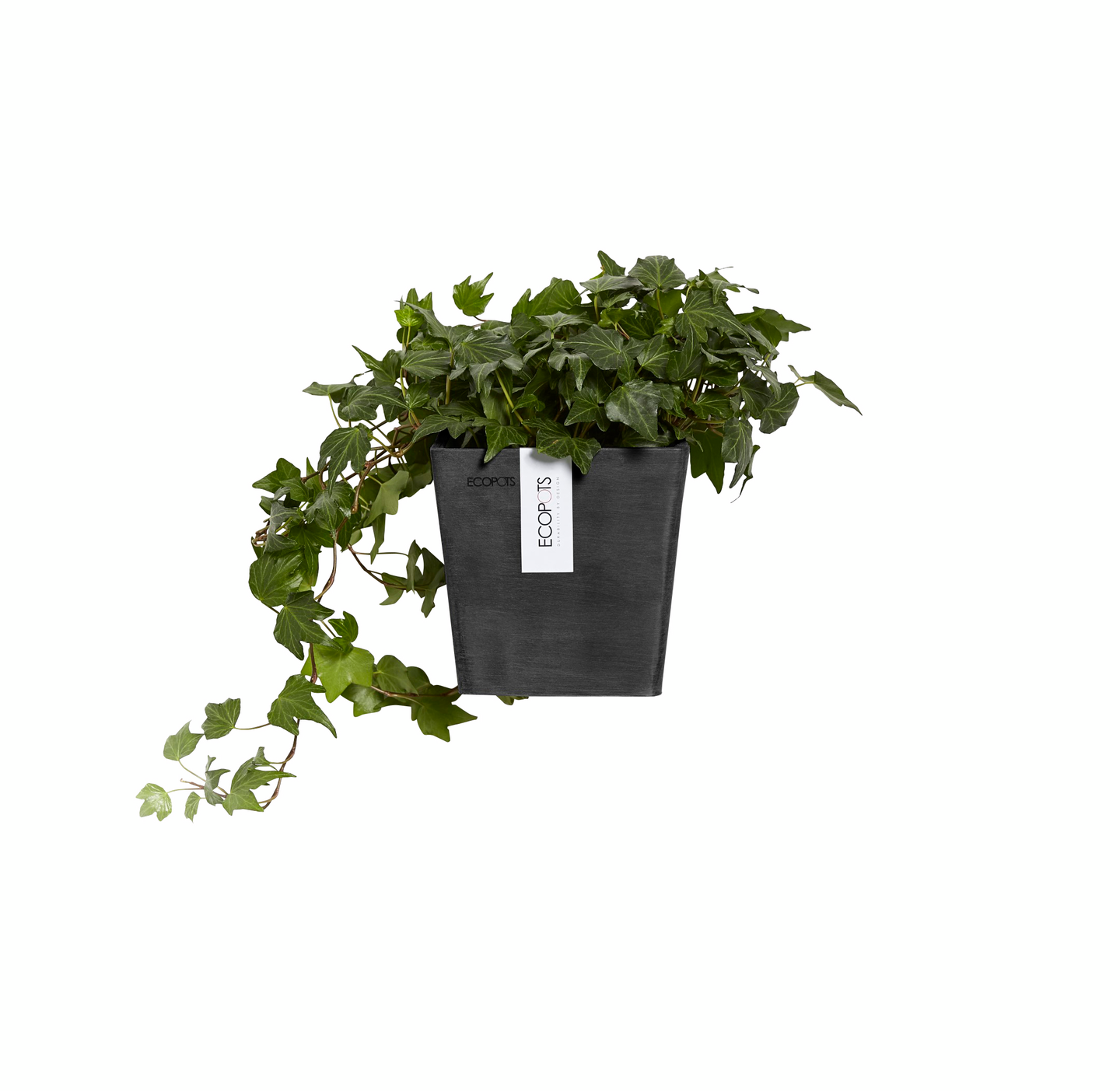 Seinäruukku Ecopots Manhattan 35cm tummanharmaa