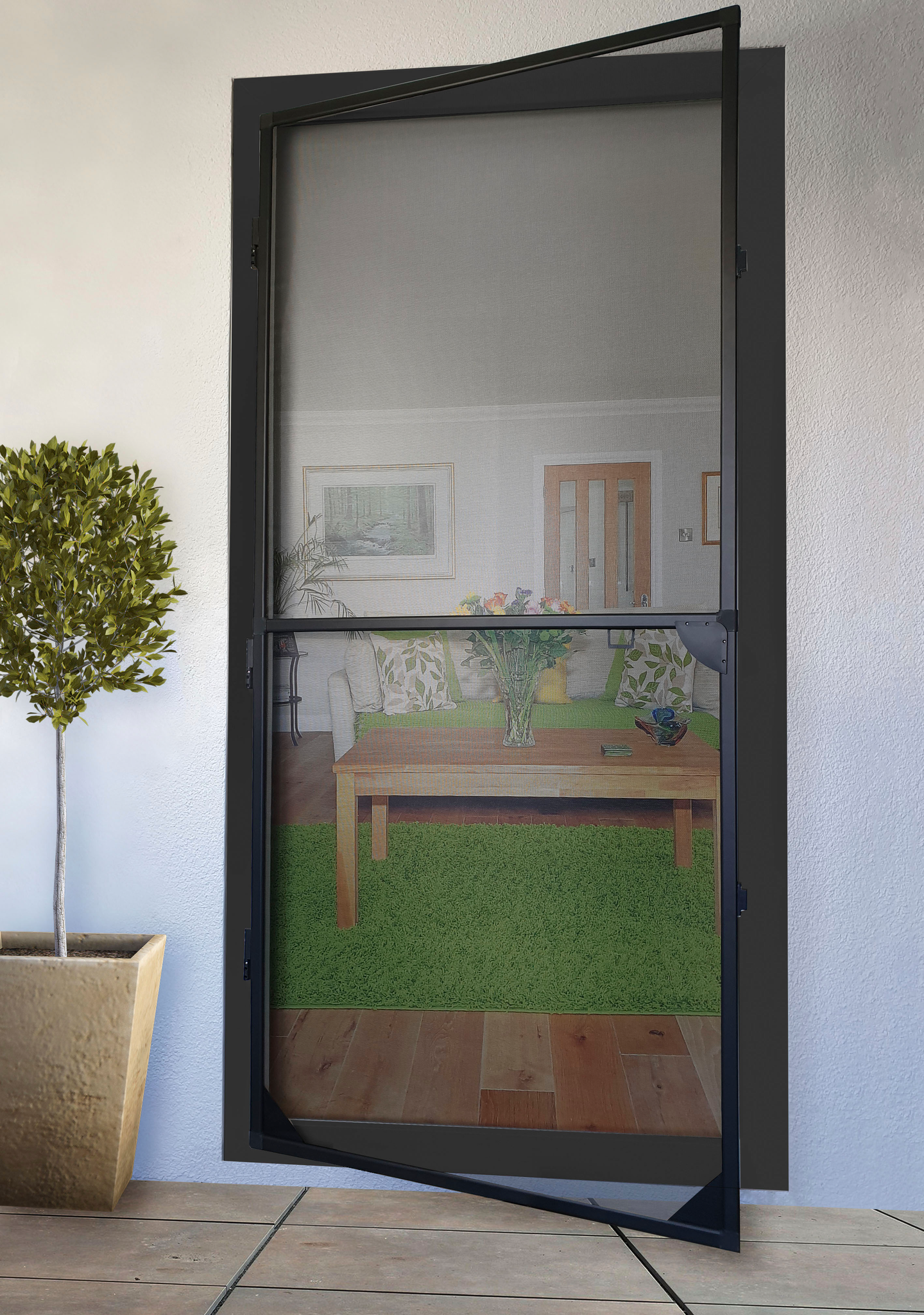 Hyttysovi Ötökkä harmaa 100x215cm