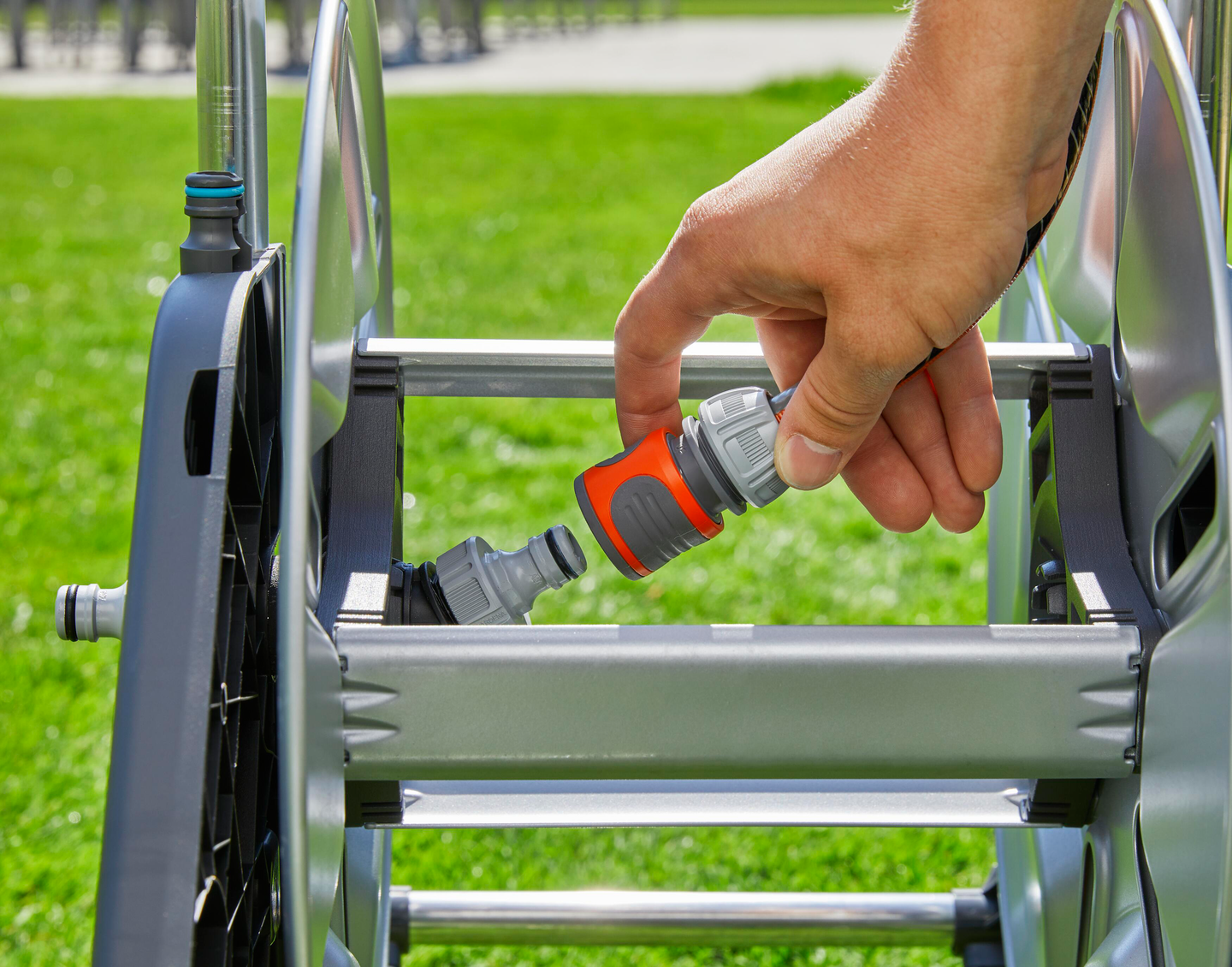 Letkuvaunu Gardena CleverRol M metallia kanki