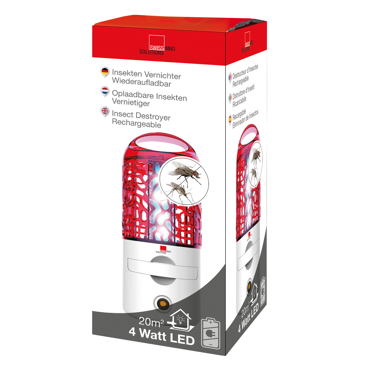 Hyönteisansa Swissinno led 4W ladattava in&out