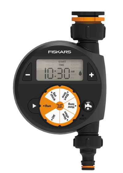Kasteluajastin Fiskars yhdellä ulostulolla
