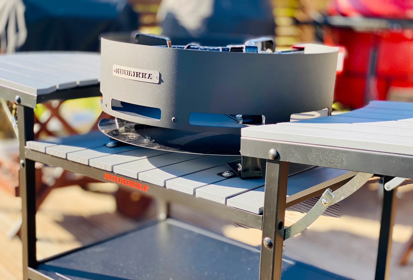 Kesäkeittiö Muurikka kaasu harmaa