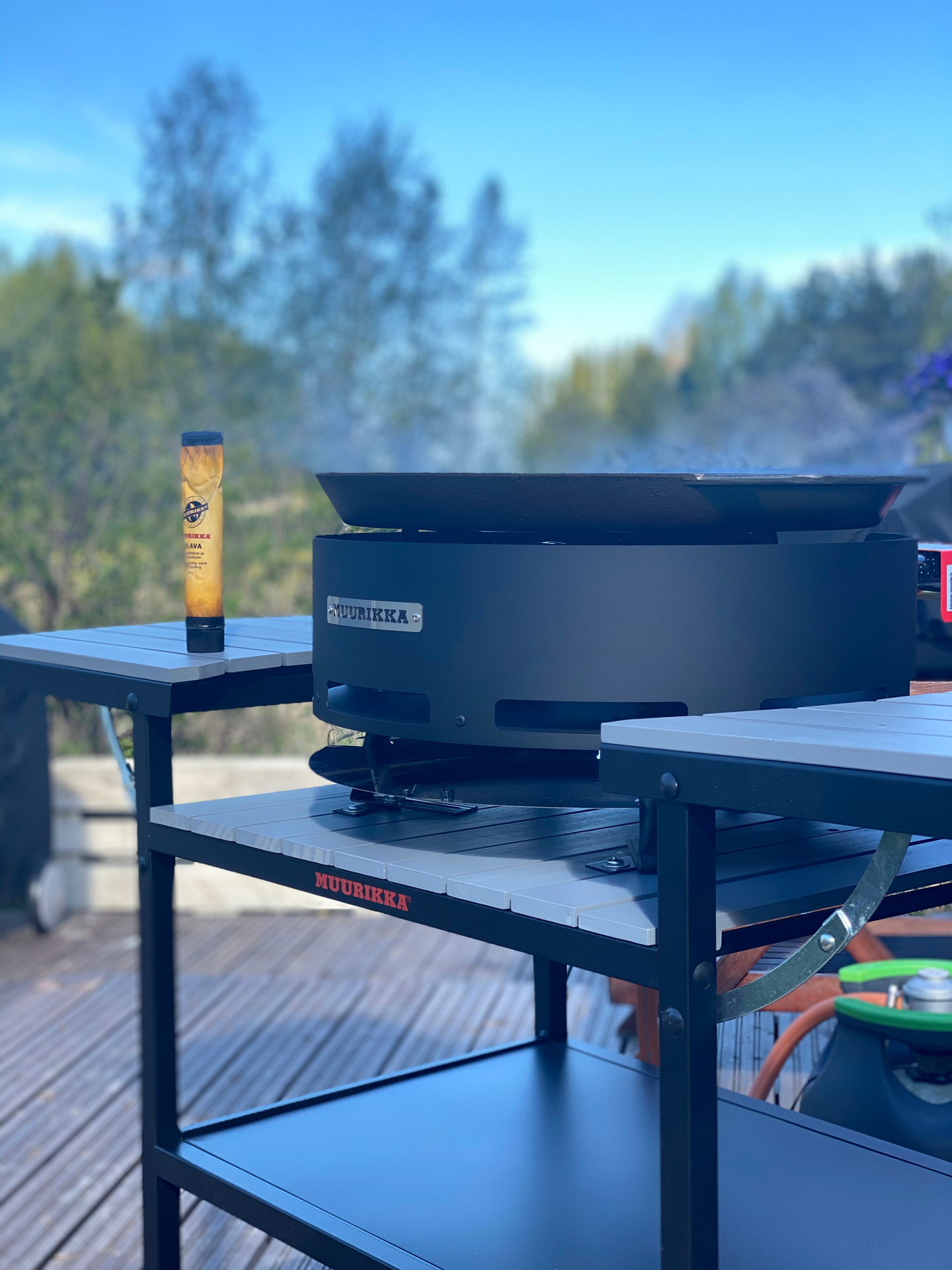 Kesäkeittiö Muurikka kaasu harmaa