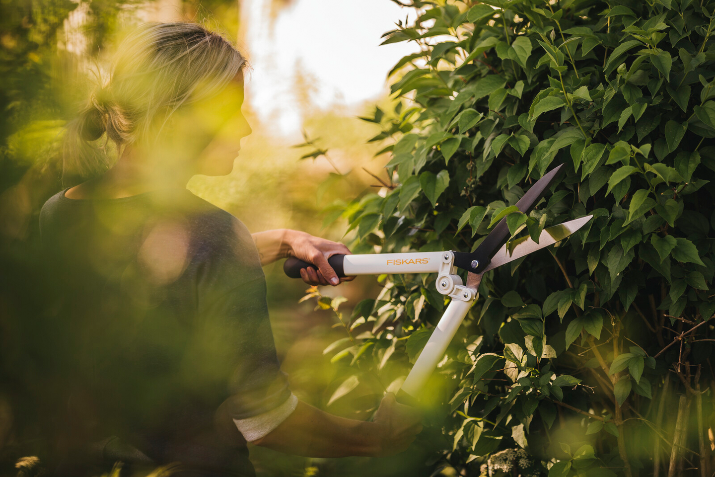 Pensassakset Fiskars HS53 valkoinen ohileikkaava