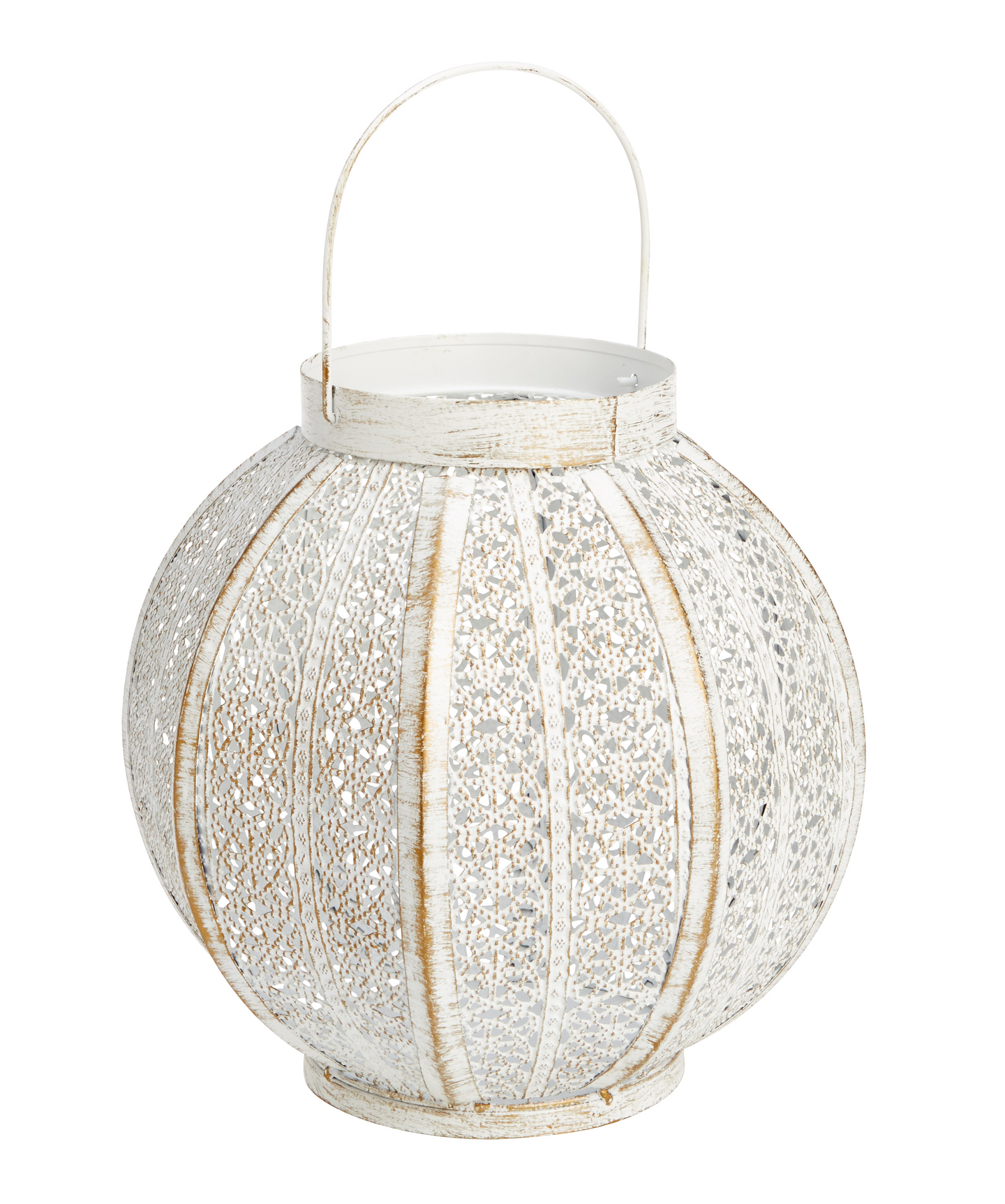 Lyhty Cello pyöreä 23,5x23,5cm valkoinen