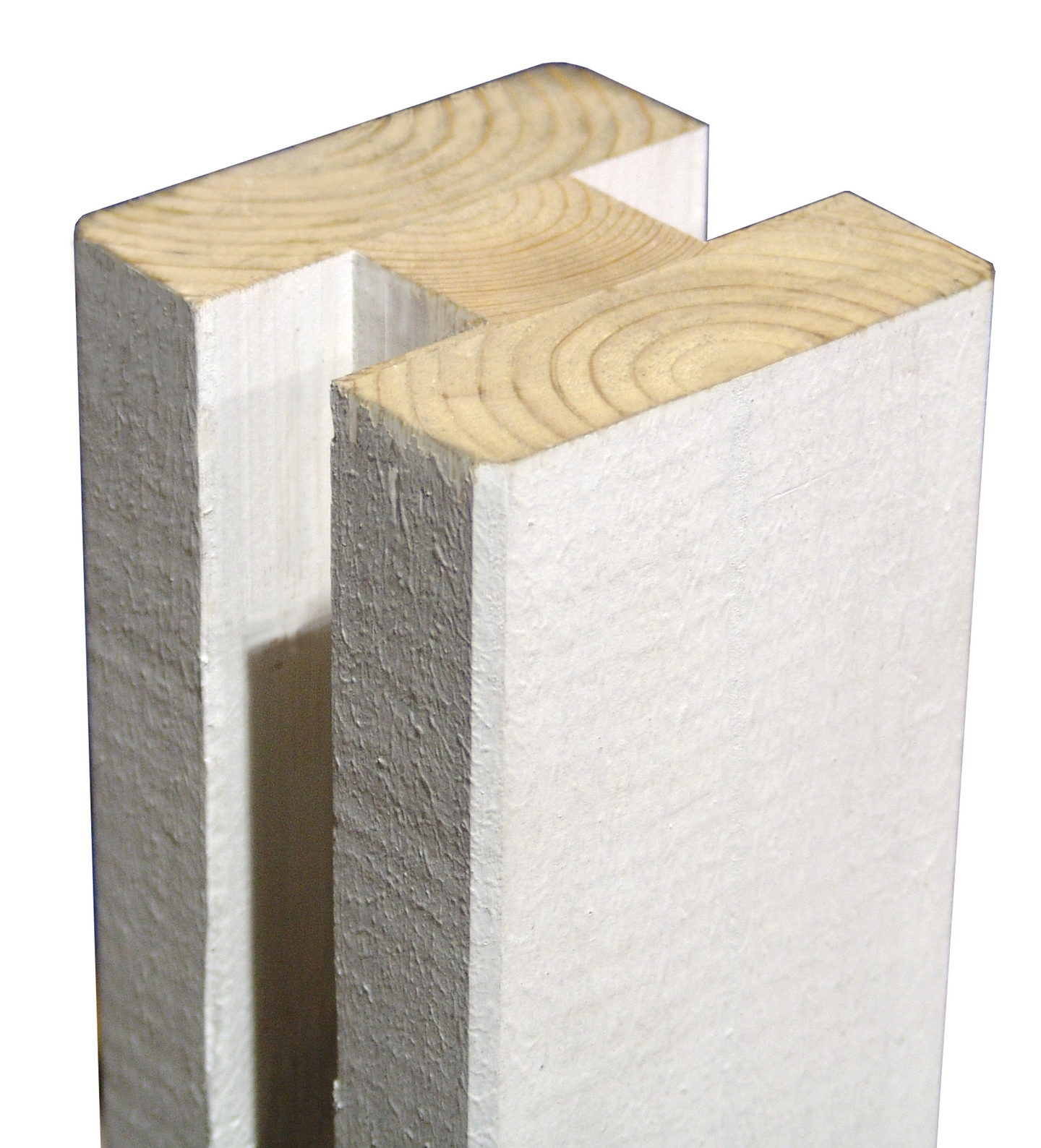 Aitajärjestelmän tolppa Tammiston Puu 90x90x2000mm valkoinen