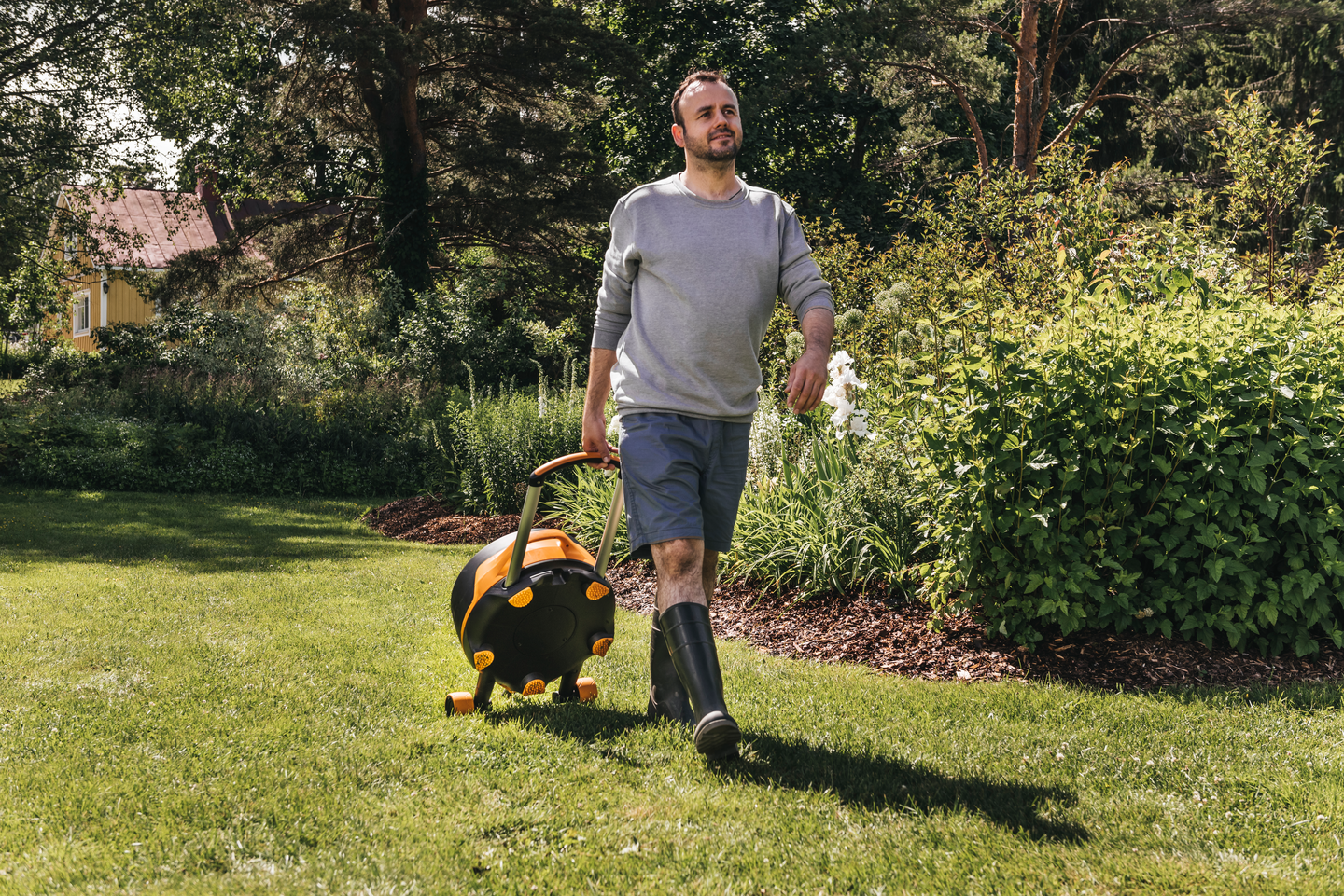 Kärrykastelukela Fiskars automaattinen XL