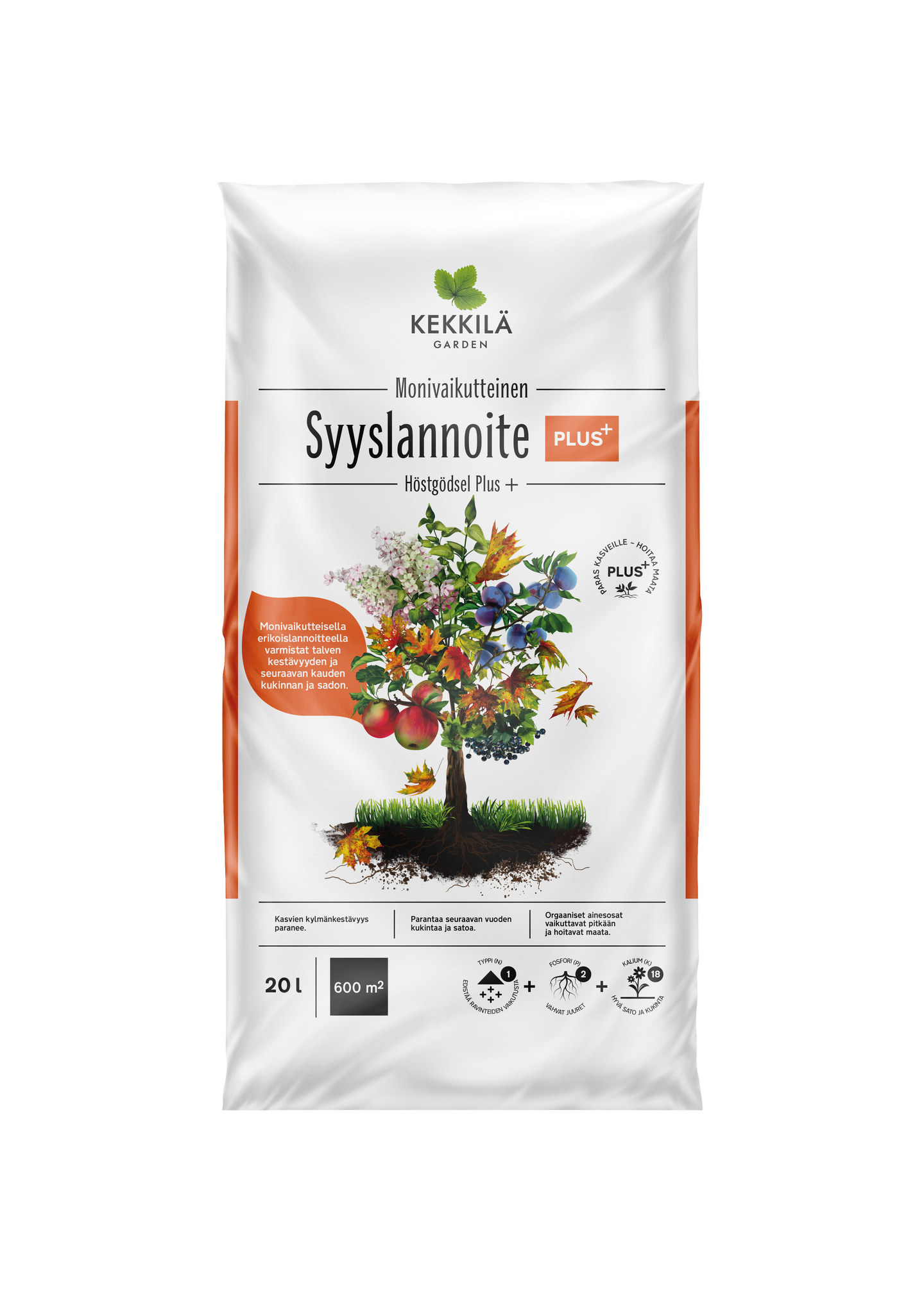 Syyslannoite Kekkilä Plus+ 20l