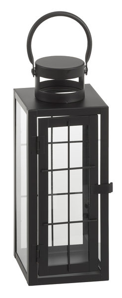 Lyhty Cello ruutu mattamusta 30,5cm