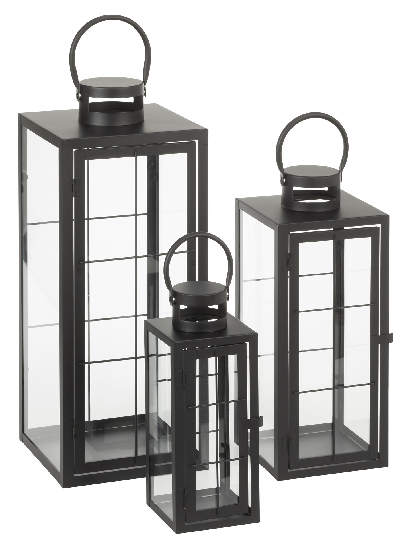 Lyhty Cello ruutu mattamusta 53cm