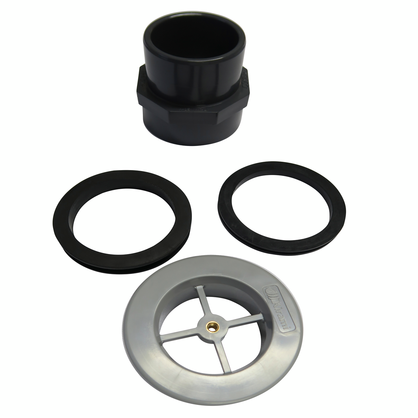 Kamiinan ylempi läpivienti Kirami harmaa