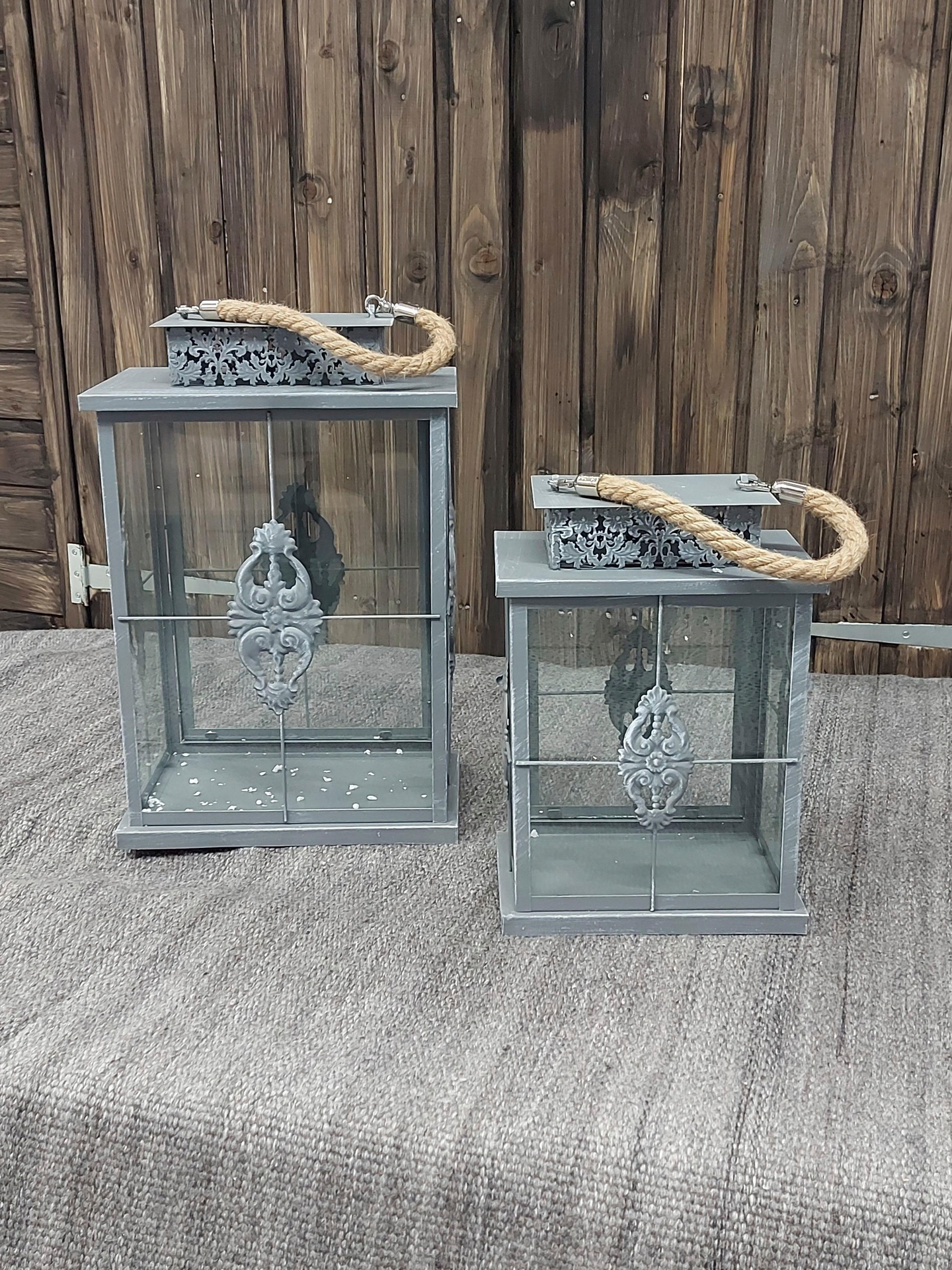 Lyhty Cello romanttinen harmaa 32cm