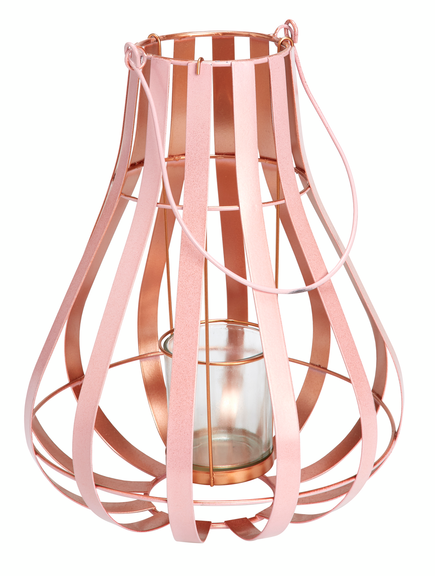 Lyhty Cello roosa-kupari 30cm