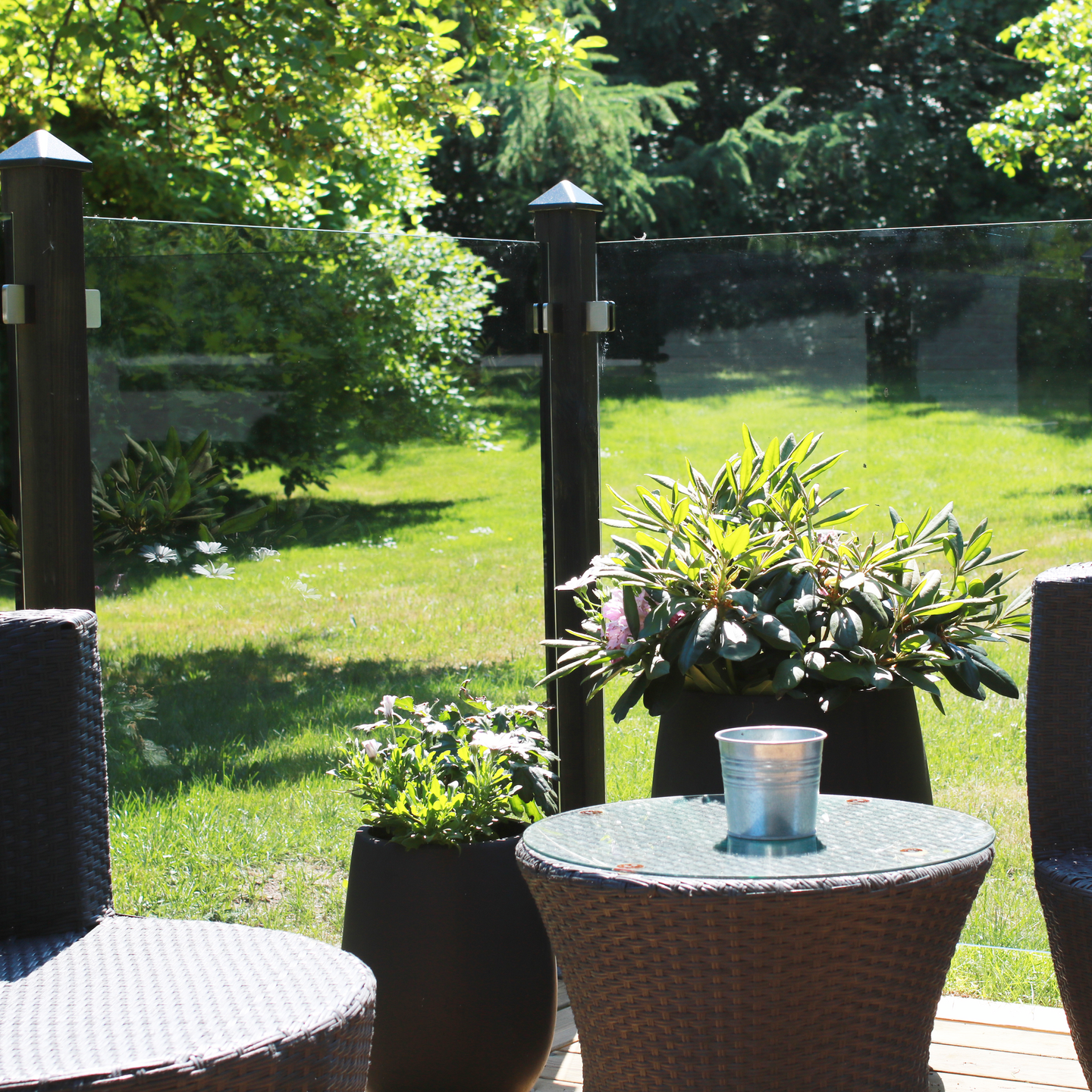 Lasiaitapaneeli HORTUS kirkas 100x100cm