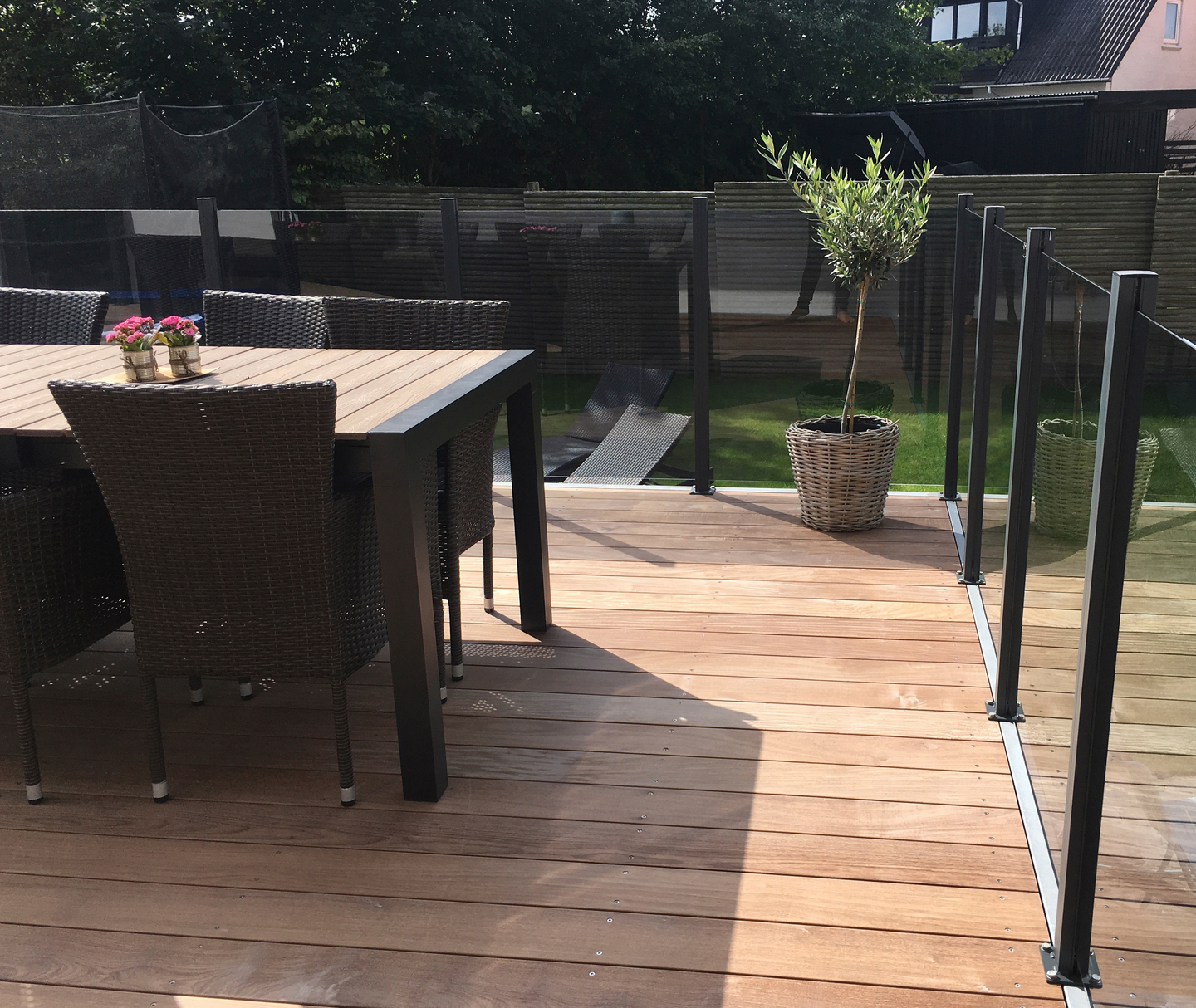 Lasiaitapaneeli HORTUS savu 100x100cm