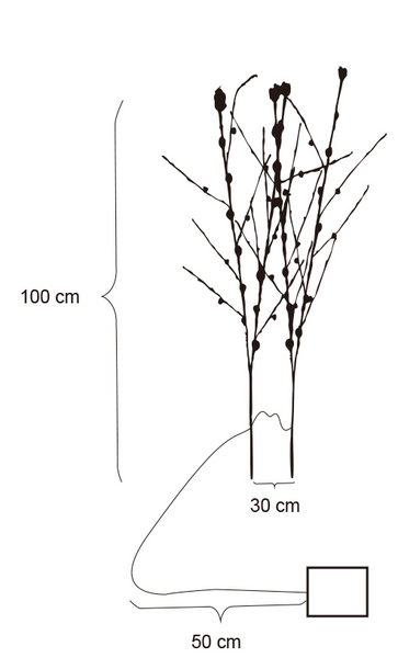 Valo-oksa Cello led 100cm IP20