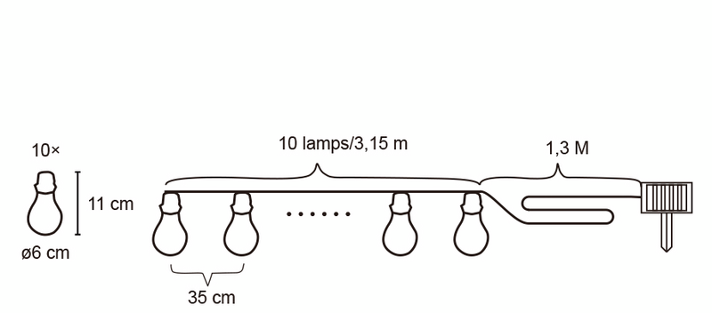 Solarvalosarja Cello Edison IP44