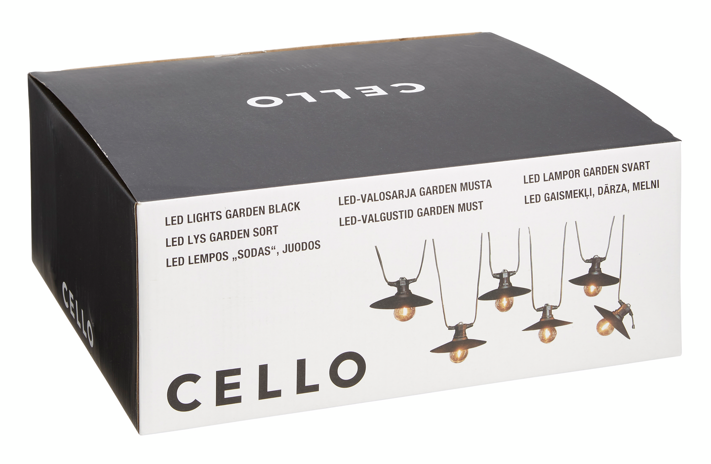 Led-valosarja Cello Garden musta IP44