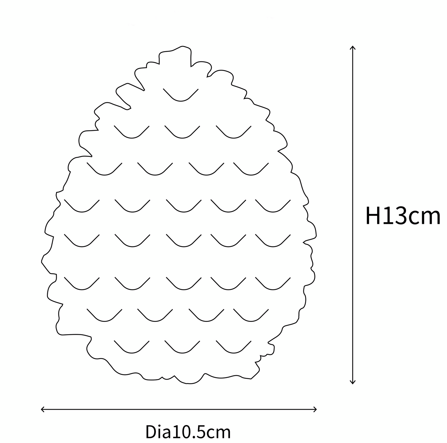 Led-kynttilä Cello käpy IP20 13cm valkoinen