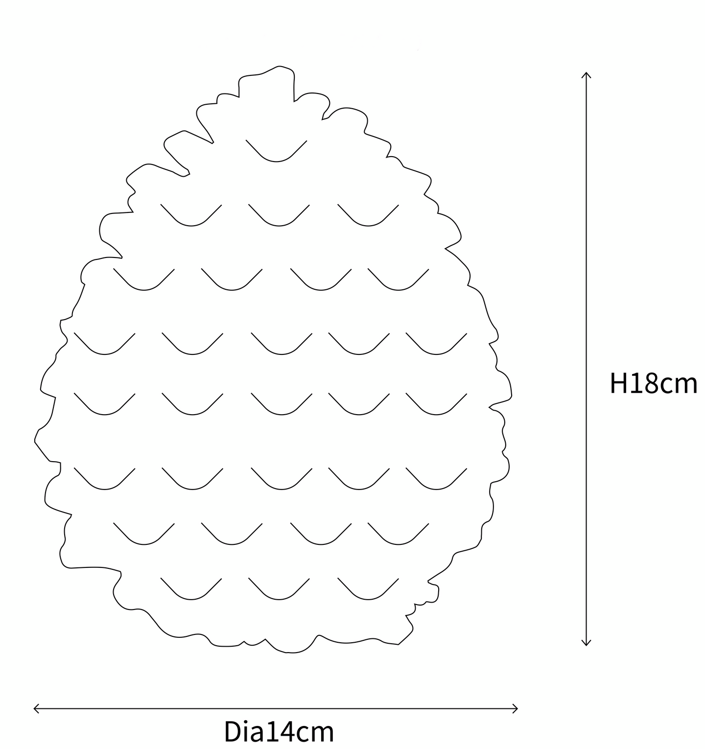 Led-kynttilä Cello käpy IP20 18cm valkoinen