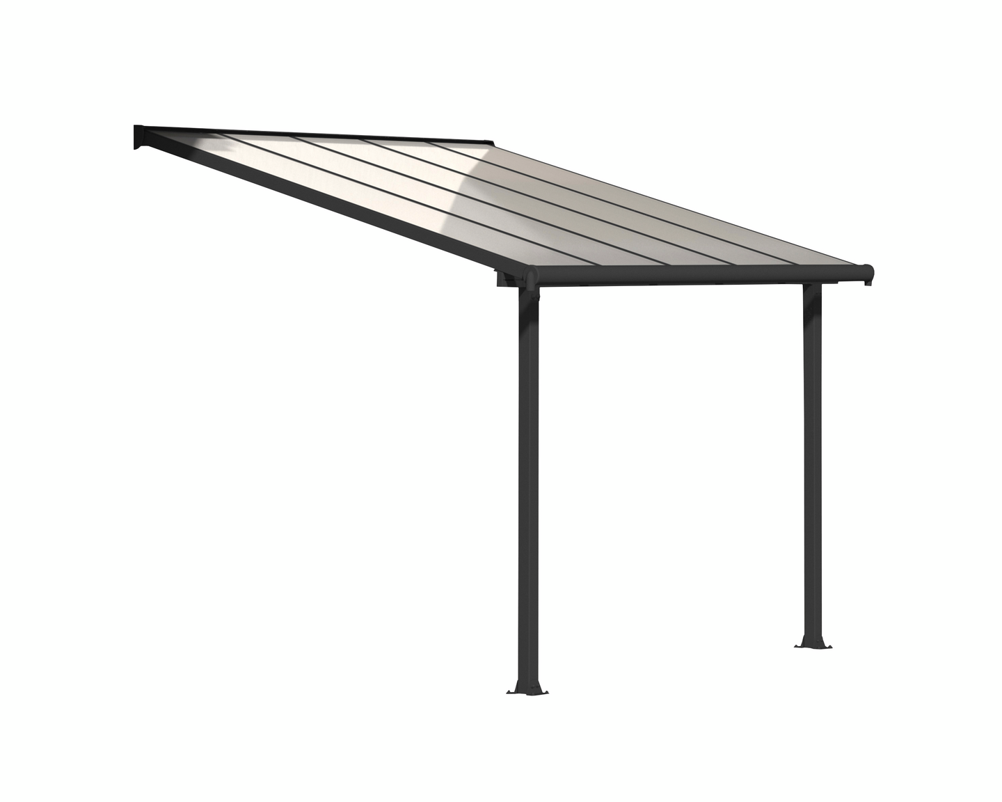 Terassikatos Palram-Canopia Olympia 3x3,05m harmaa