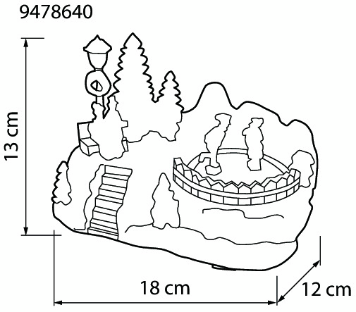 Luistelevat lapset patio Airam b/o timer