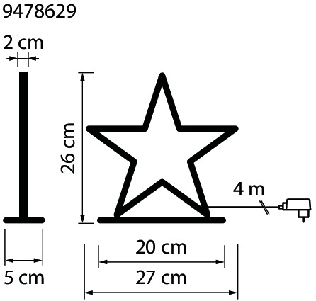 Tähti Airam Minnea IP20 musta