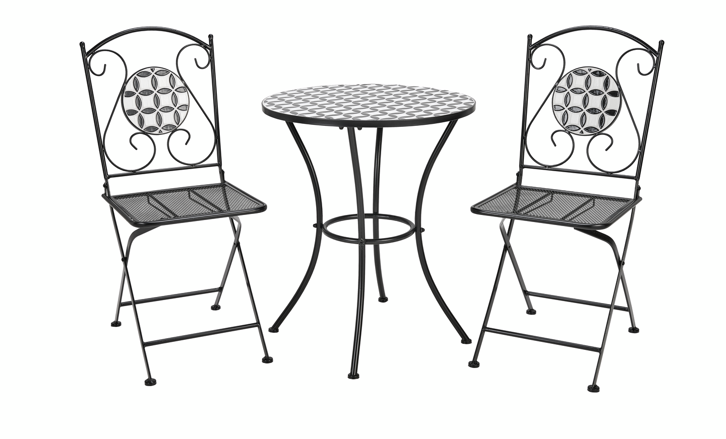 Parvekesetti Cello Mosaic musta/valkoinen