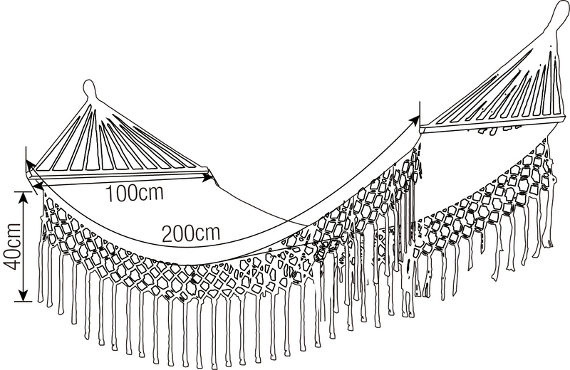Riippumatto Cello Boho 100x200cm