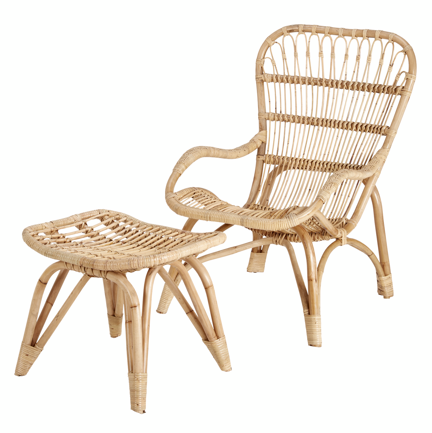 Rottinkituoli ja -rahi Cello Borneo