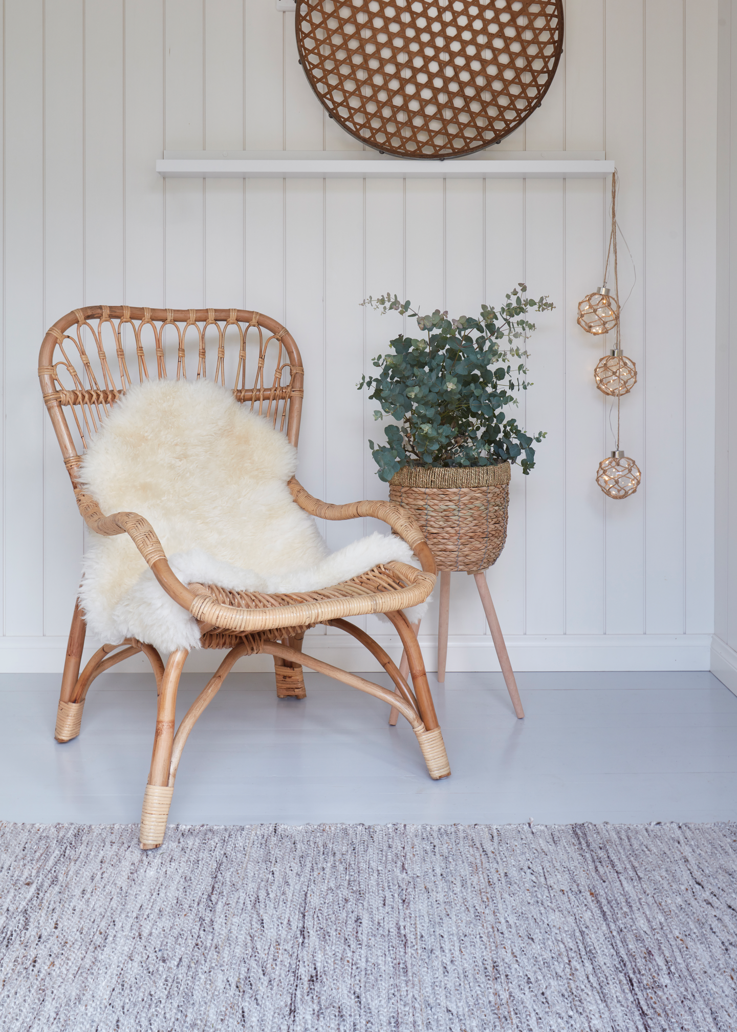 Rottinkituoli ja -rahi Cello Borneo