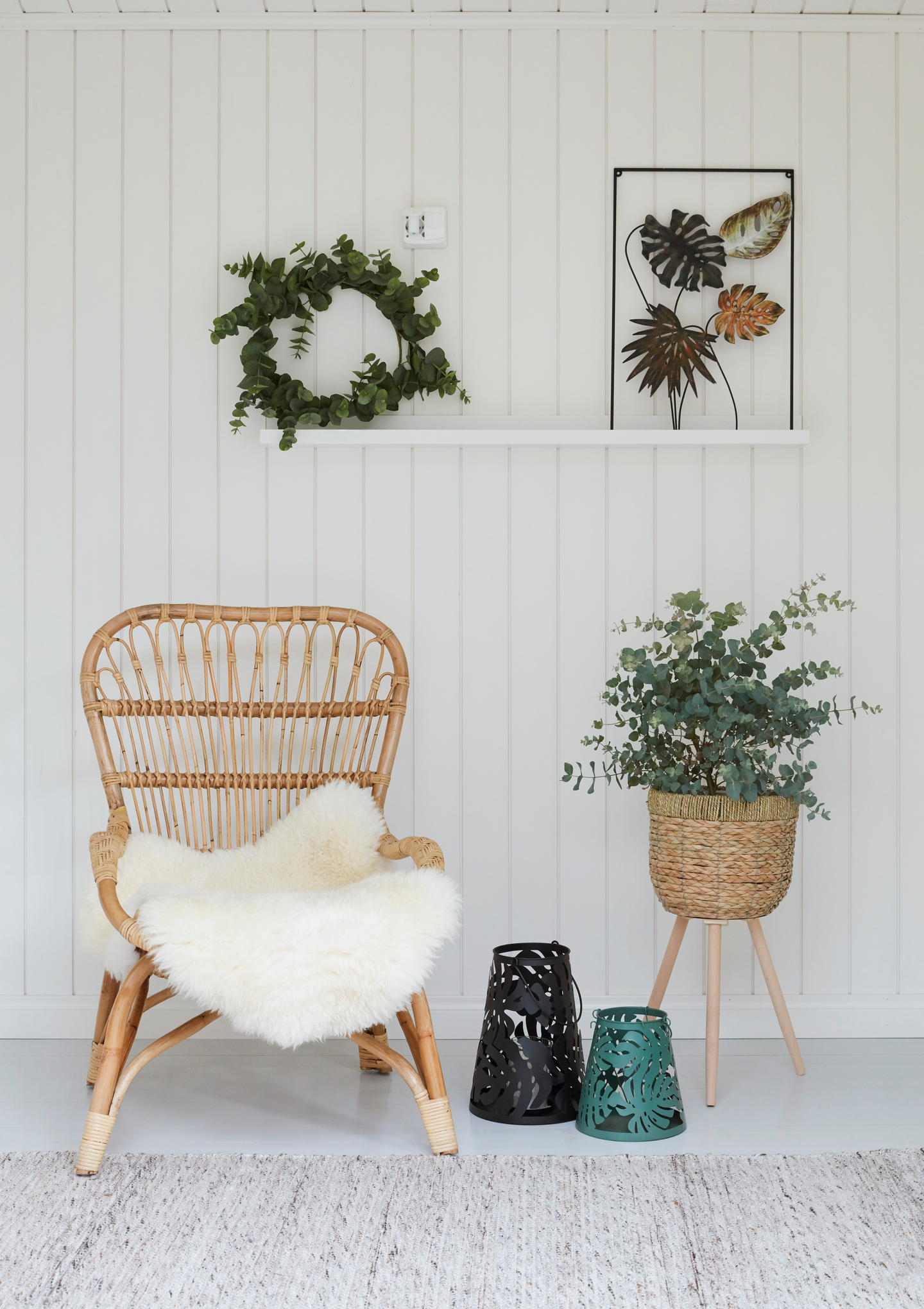 Rottinkituoli ja -rahi Cello Borneo