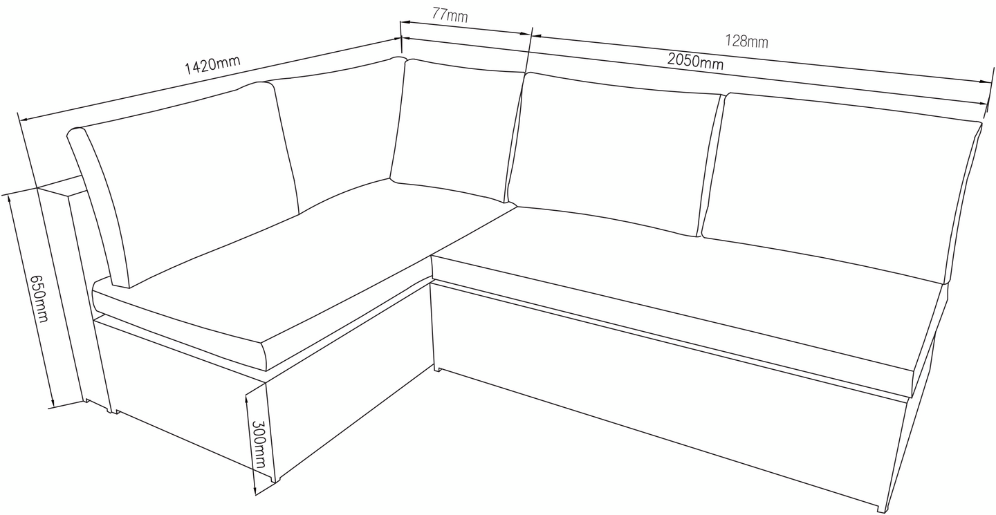 Kulmasohva Cello Toulon