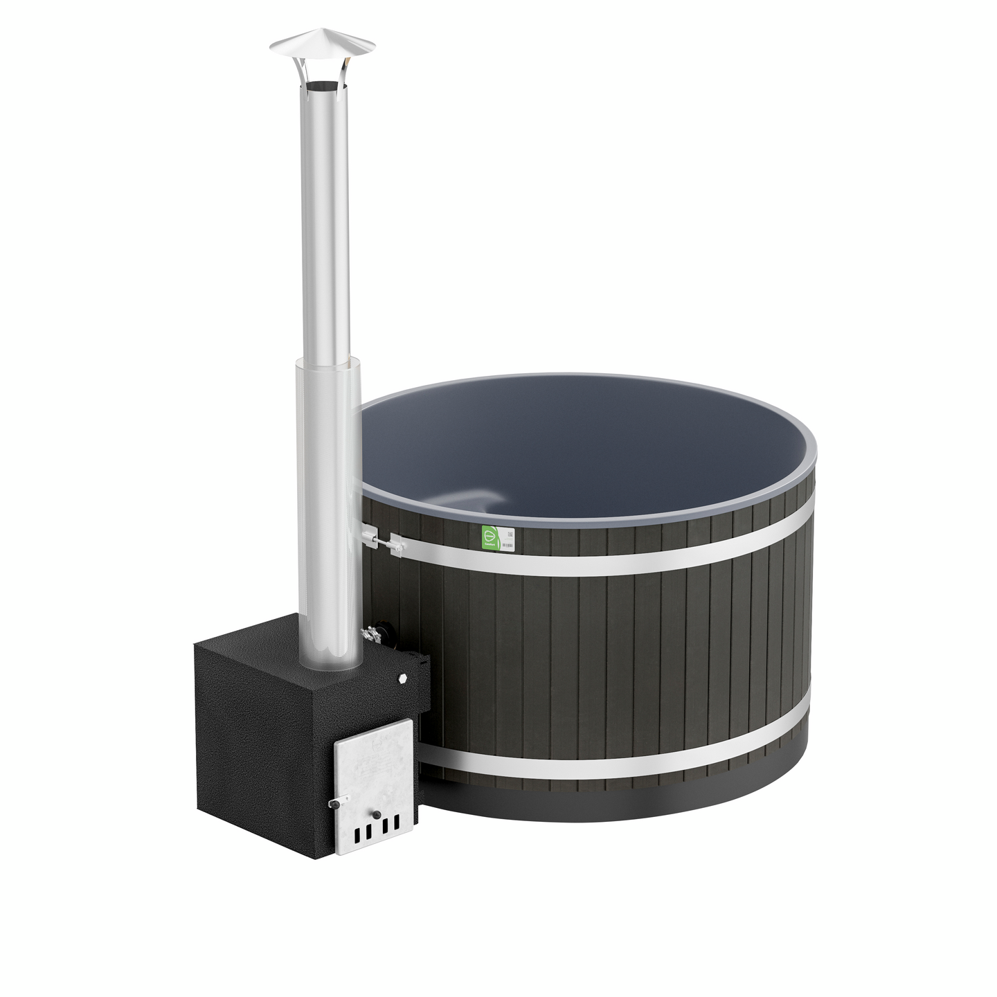 Kylpytynnyri Kirami Steady M Cube EP musta/harmaa