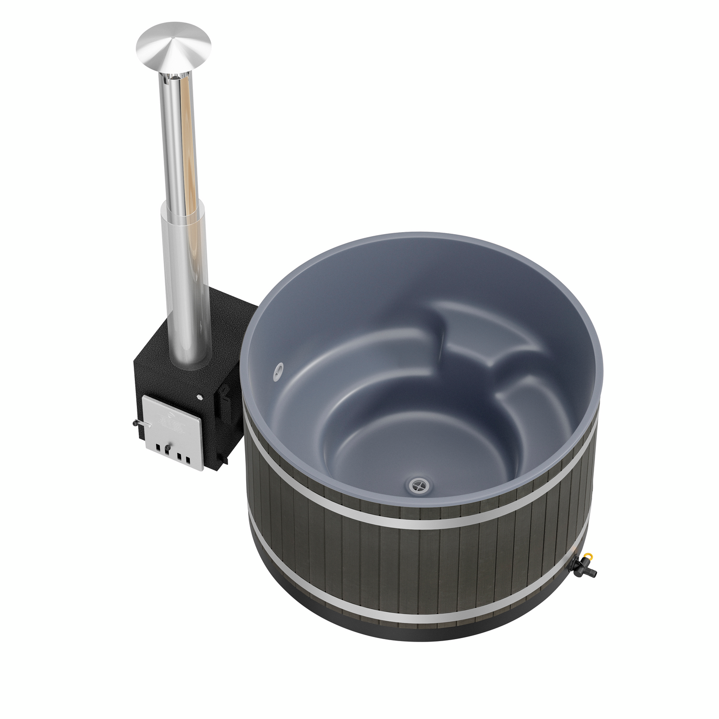 Kylpytynnyri Kirami Steady M Cube EP musta/harmaa