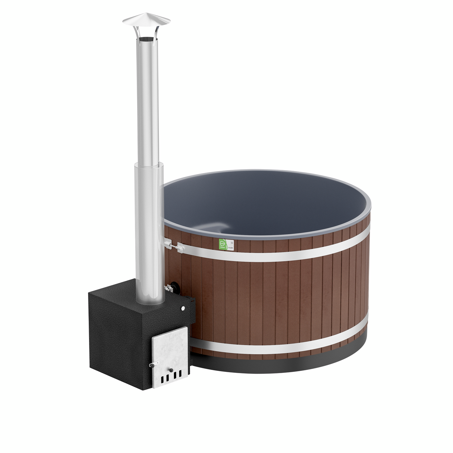 Kylpytynnyri Kirami Steady M Cube EP mokka/harmaa