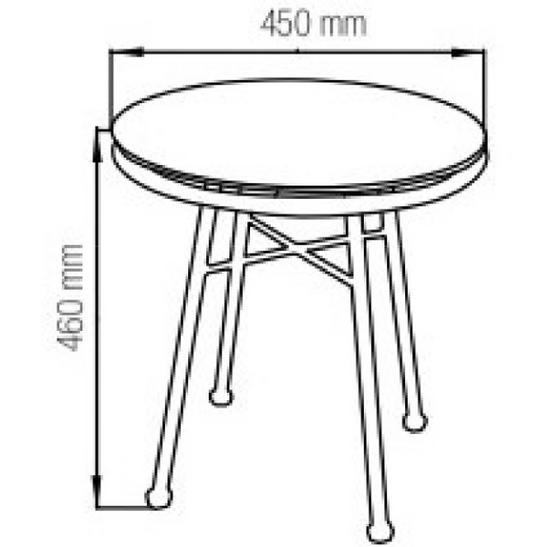 Pöytä Cello Granada halkaisija 45cm