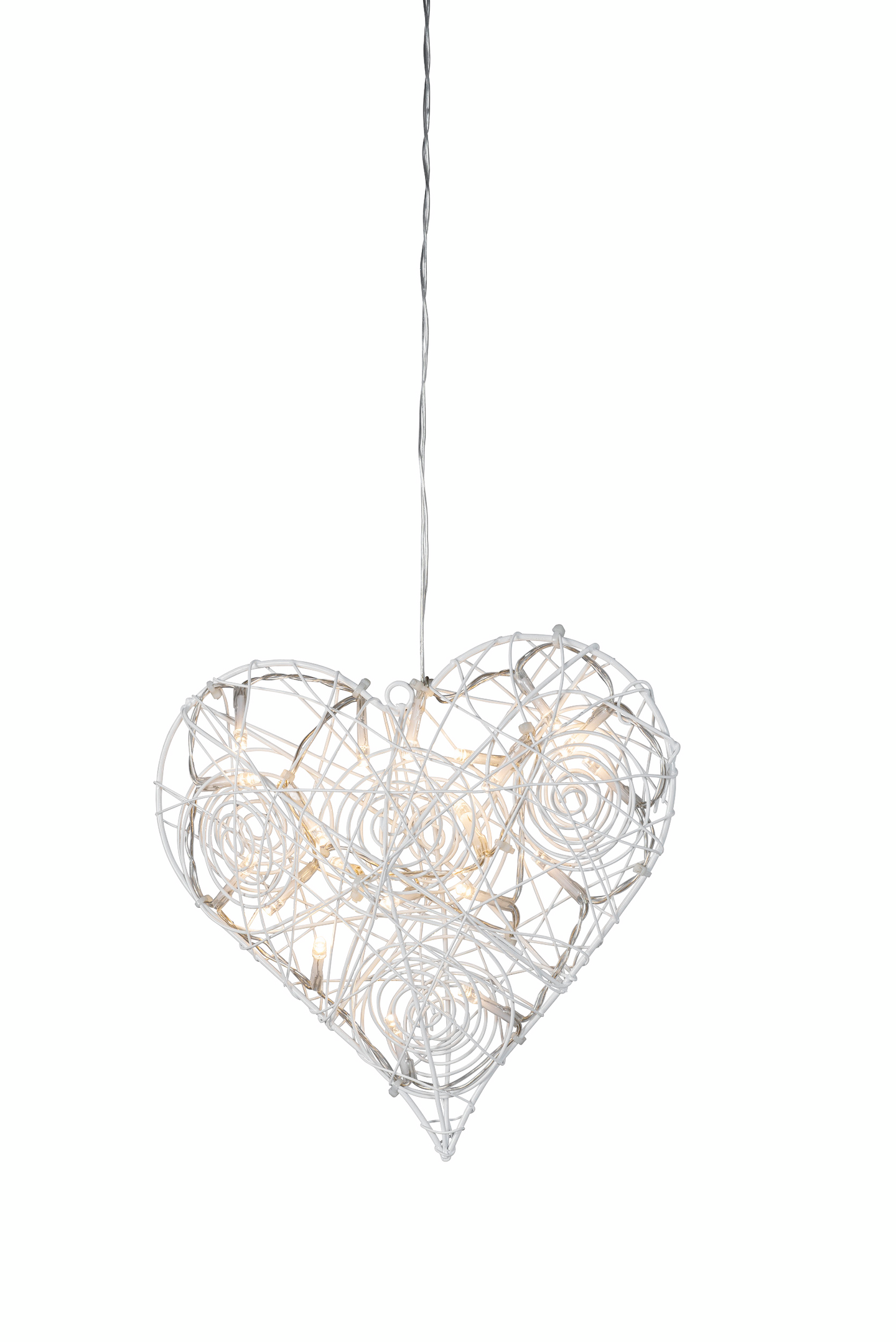 Sydän Airam Edith valkoinen metalli