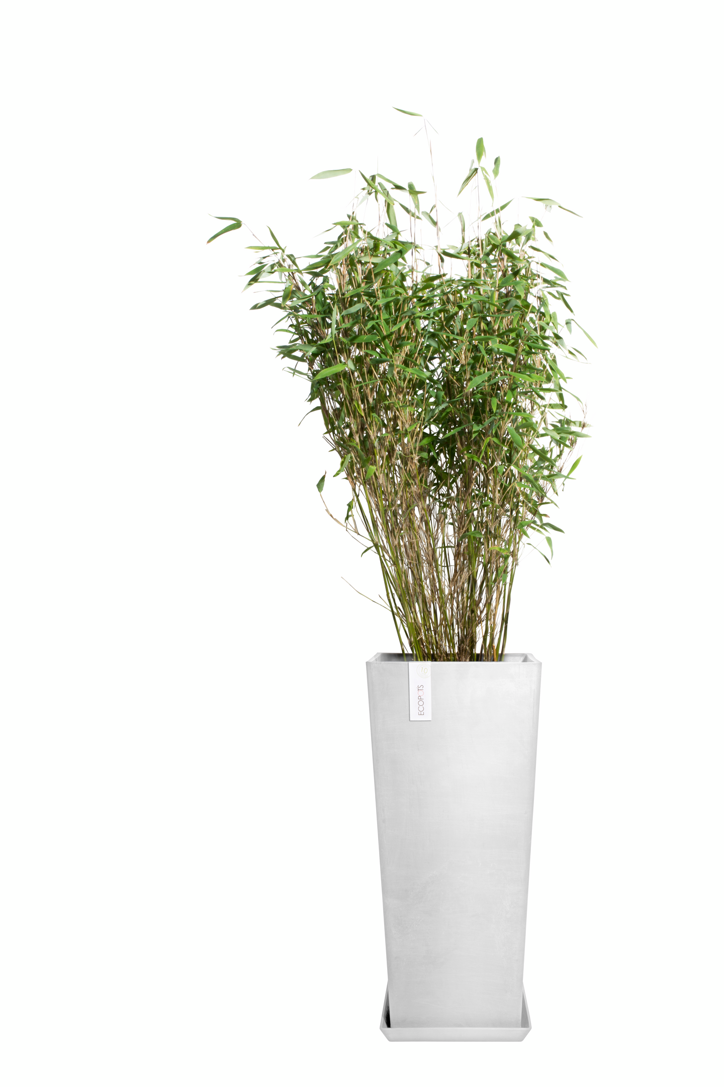 Ruukku Ecopots Rotterdam korkea 70cm valkoharmaa