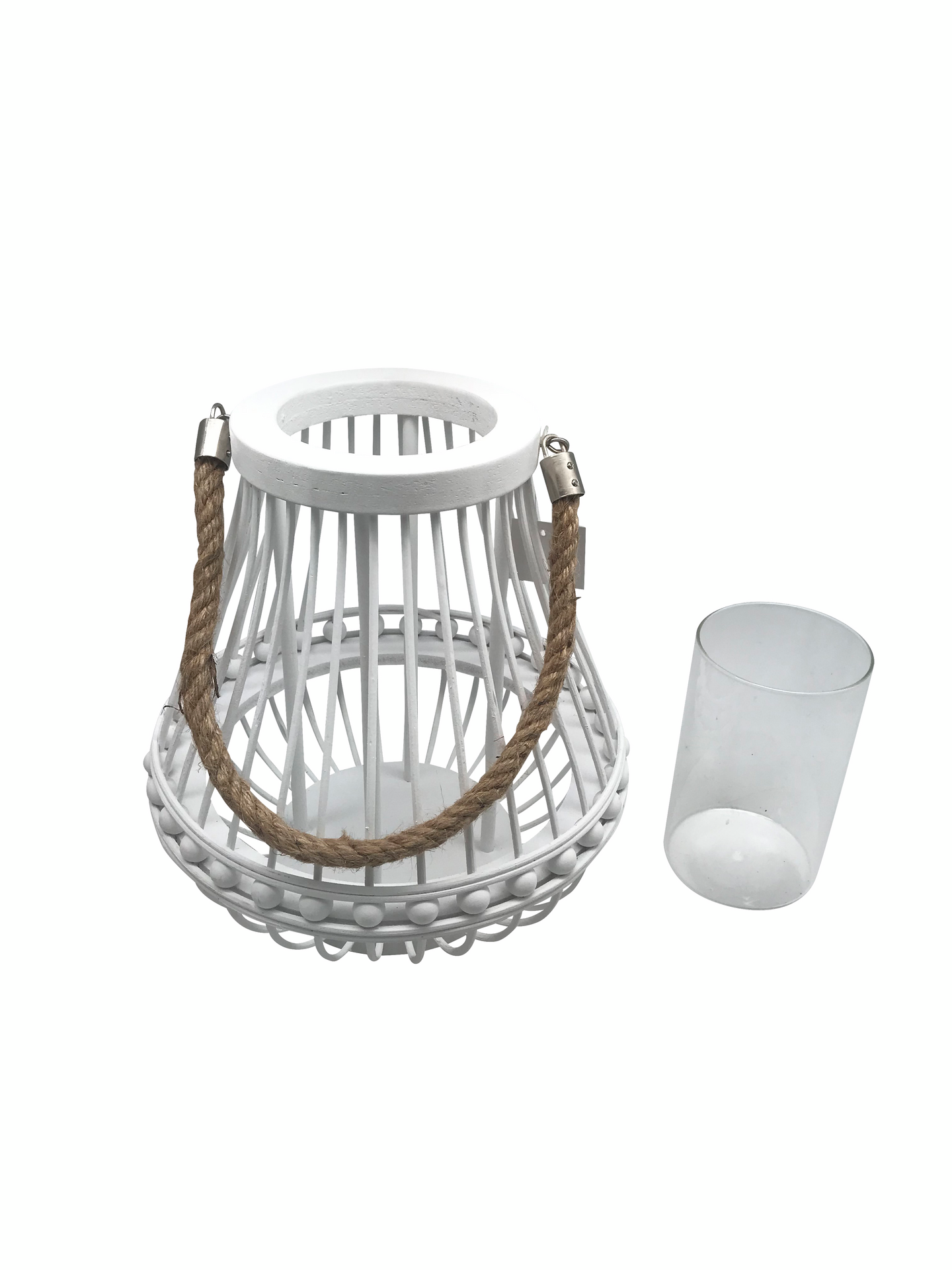 Rottinkilyhty Cello 27cm valkoinen