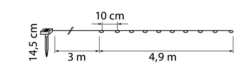 Valolanka Airam Solar lein 4,9m
