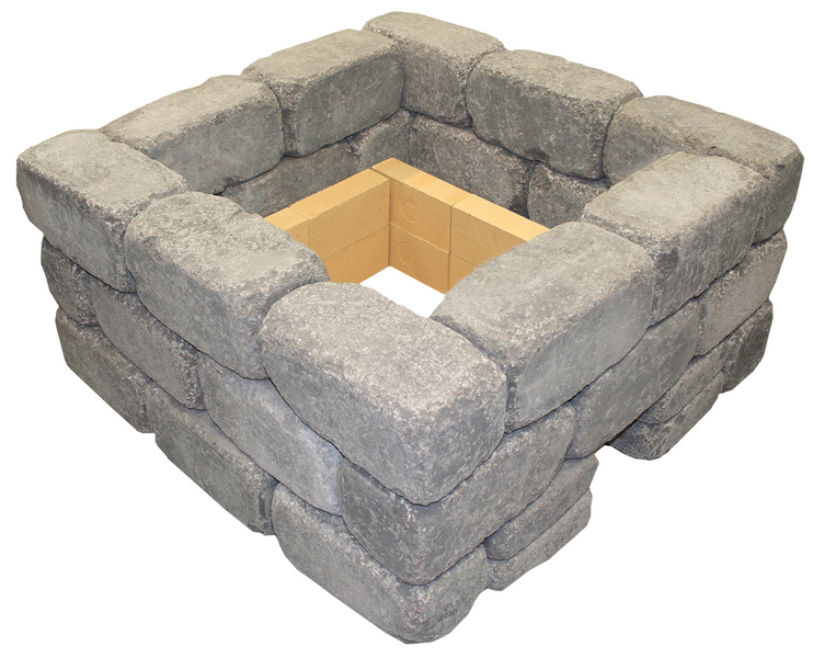 Nuotiopaikka HB Firepit tulitiilillä harmaa