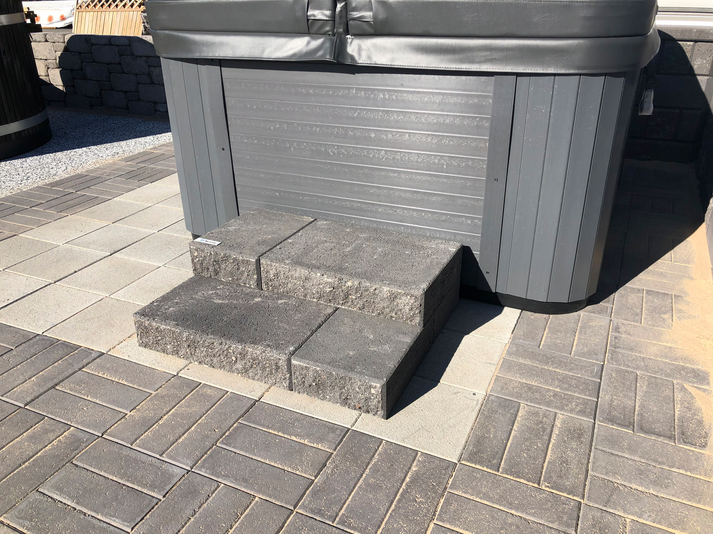 Porraskivi HB musta 300x420x130mm