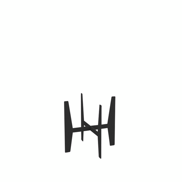 Jalusta Ecopots ruukulle 30cm musta