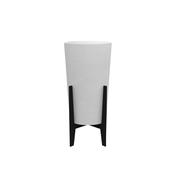 Jalusta Ecopots ruukulle 40cm musta