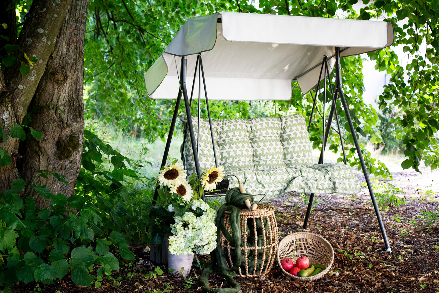 Keinu Varax Duetto 2-istuttava vihreä