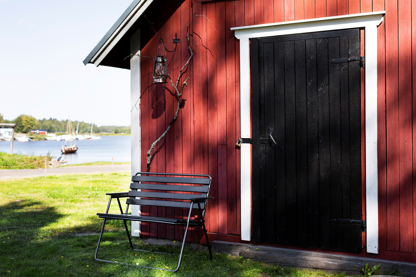 Taittopenkki Varax Retro musta/harmaa