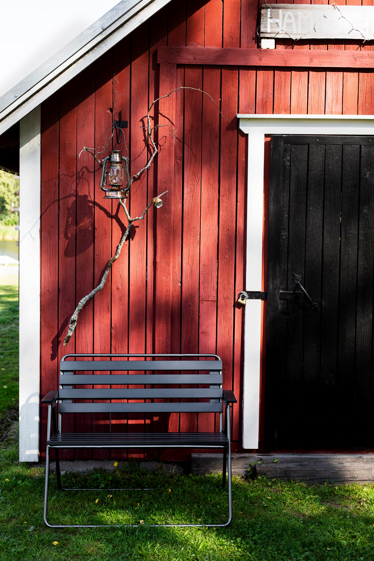 Taittopenkki Varax Retro musta/harmaa