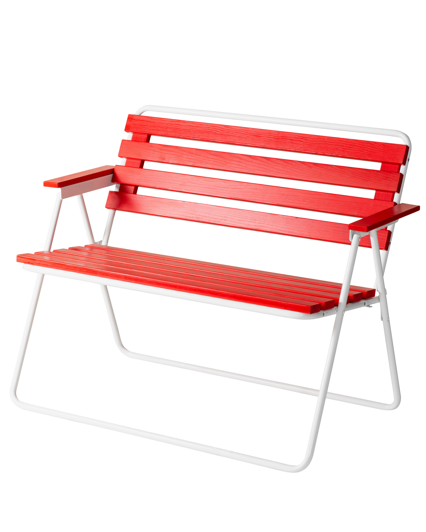 Taittopenkki Varax Retro puna/valkoinen